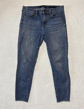 Banana Republic Jeans Womens 30 Skinny Stretch Premium Denim Raw Hem Pants